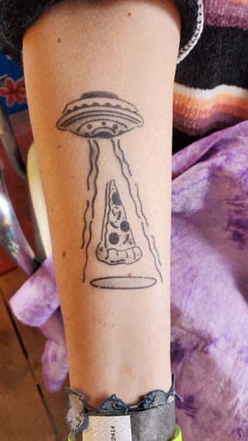 FTS Pizza Theme Airbrush Tattoo Stencil