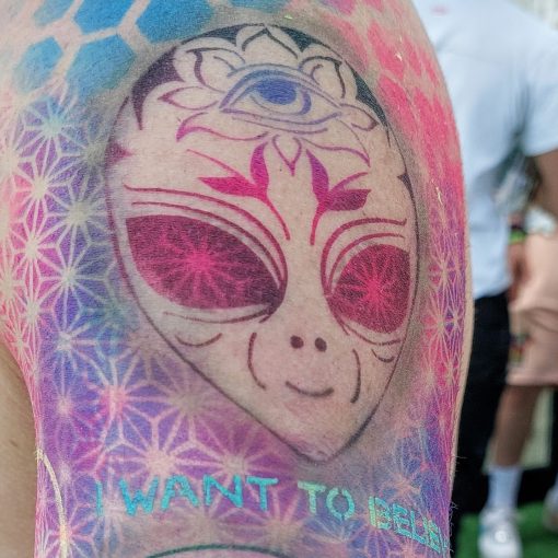 Faux Tattoo Stencils Aliens Category