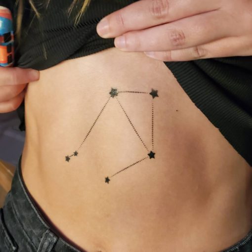 Faux Tattoo Stencils Constellation Category