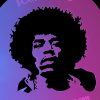 Jimi Hendrix Airbrush Tattoo Stencil