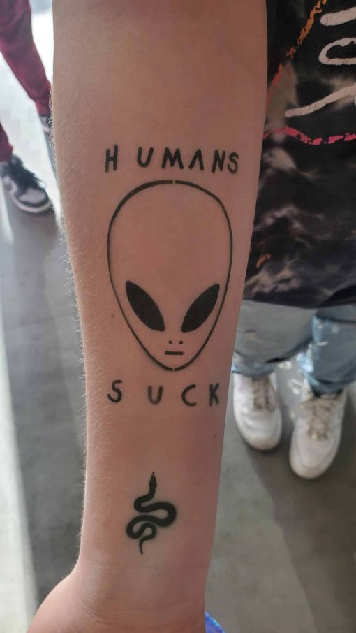 FTS Alien Airbrush Tattoo Stencil no