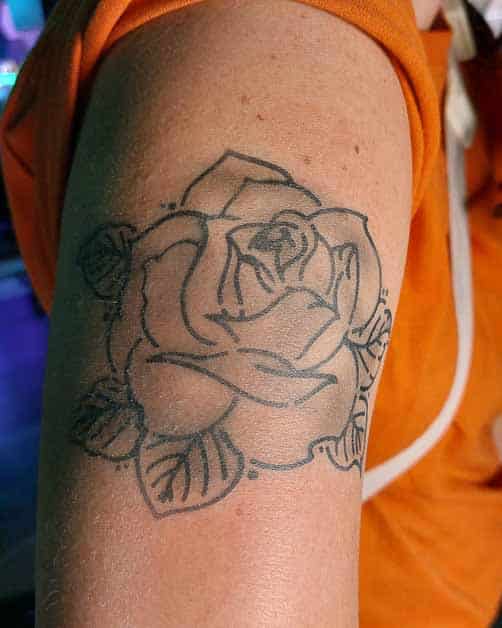 Faux Tattoo Stencils Roses ROS SET A