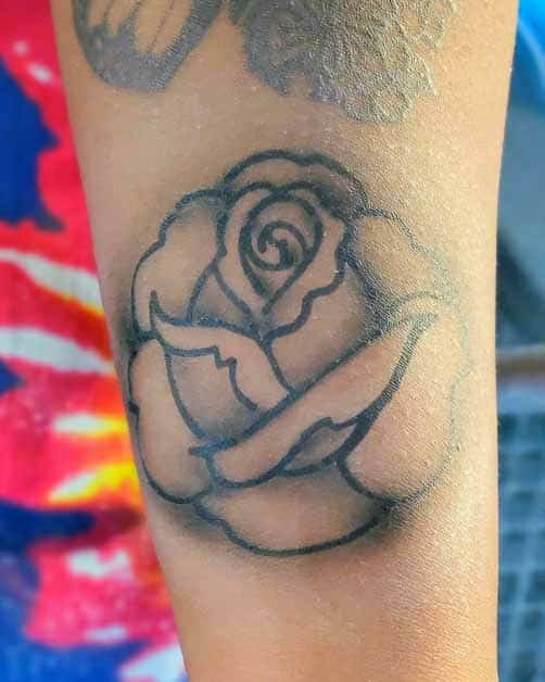 Faux Tattoo Stencils Roses ROS SET B