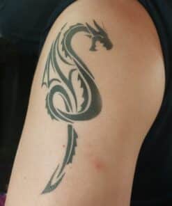 Faux Tattoo Stencils Tribal Dragons SET 1 1