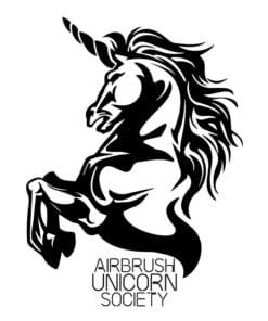 airbrush unicorn society logo 628x772